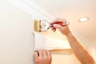 Pose de papier peint à Serches — revêtements muraux et toiles de verre
